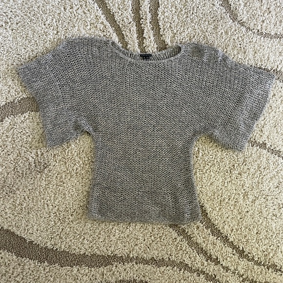 Theory Wool And Angora Blend Wide Bat Sleeves Knitted Sweater Size Small - Picture 4 of 10